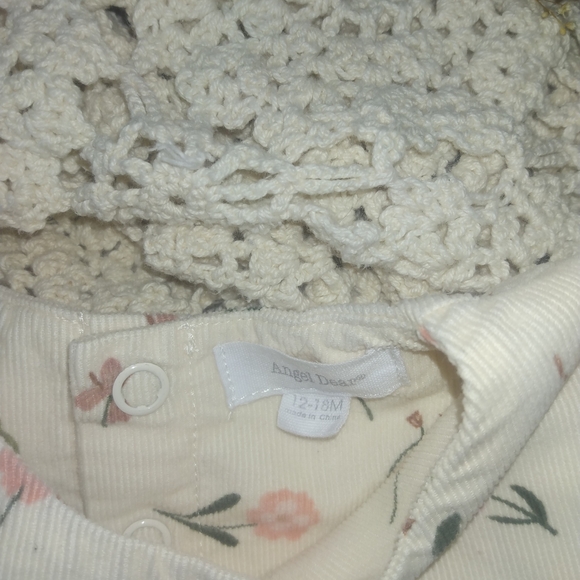 Angel Dear Floral Print Dress - Cream and Pink - Picture 8 of 8